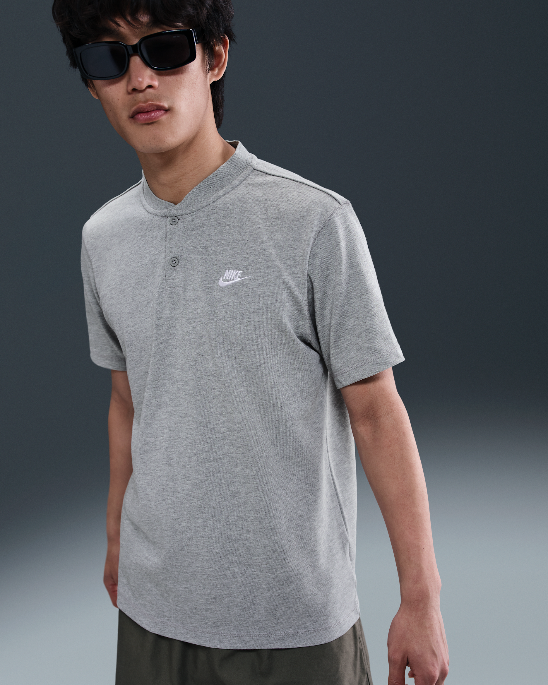 Nike Club Men's Short-Sleeve Henley. Nike ID